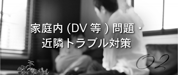 調査別概要「家庭内(DV等)問題・近隣トラブル対策」の画像